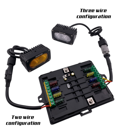 GG Lighting 8-Gang Switch Panel Kit w/ RGB & Bluetooth App Control