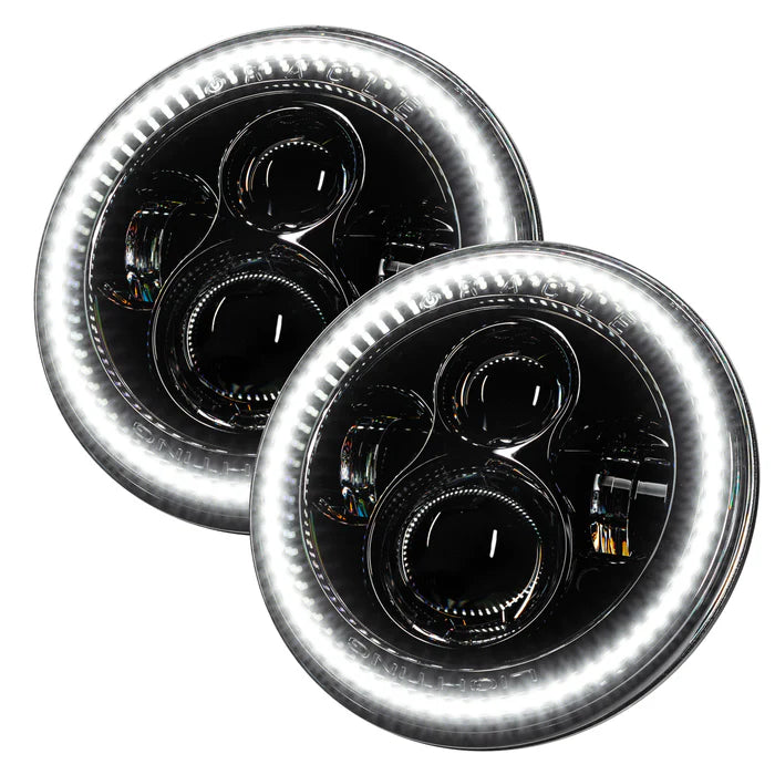 Oracle Switchback LED Halo Headlights – DRL & Turn Signal – Jeep Wrangler JK (2007–2018)