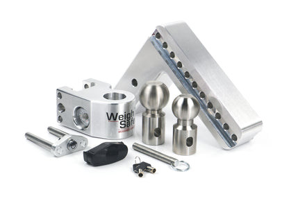 Weigh Safe Adjustable Drop Hitch - 8" Drop for 3" Shank